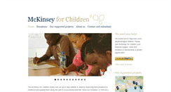 Desktop Screenshot of mckinseyforchildren.com